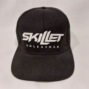 Vintage SKILLET UNLEASHED Men's Christian Rock Snapback Hat One Size Adjustable